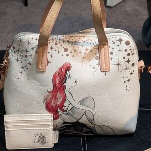 USED - Ariel cream purse and wallet